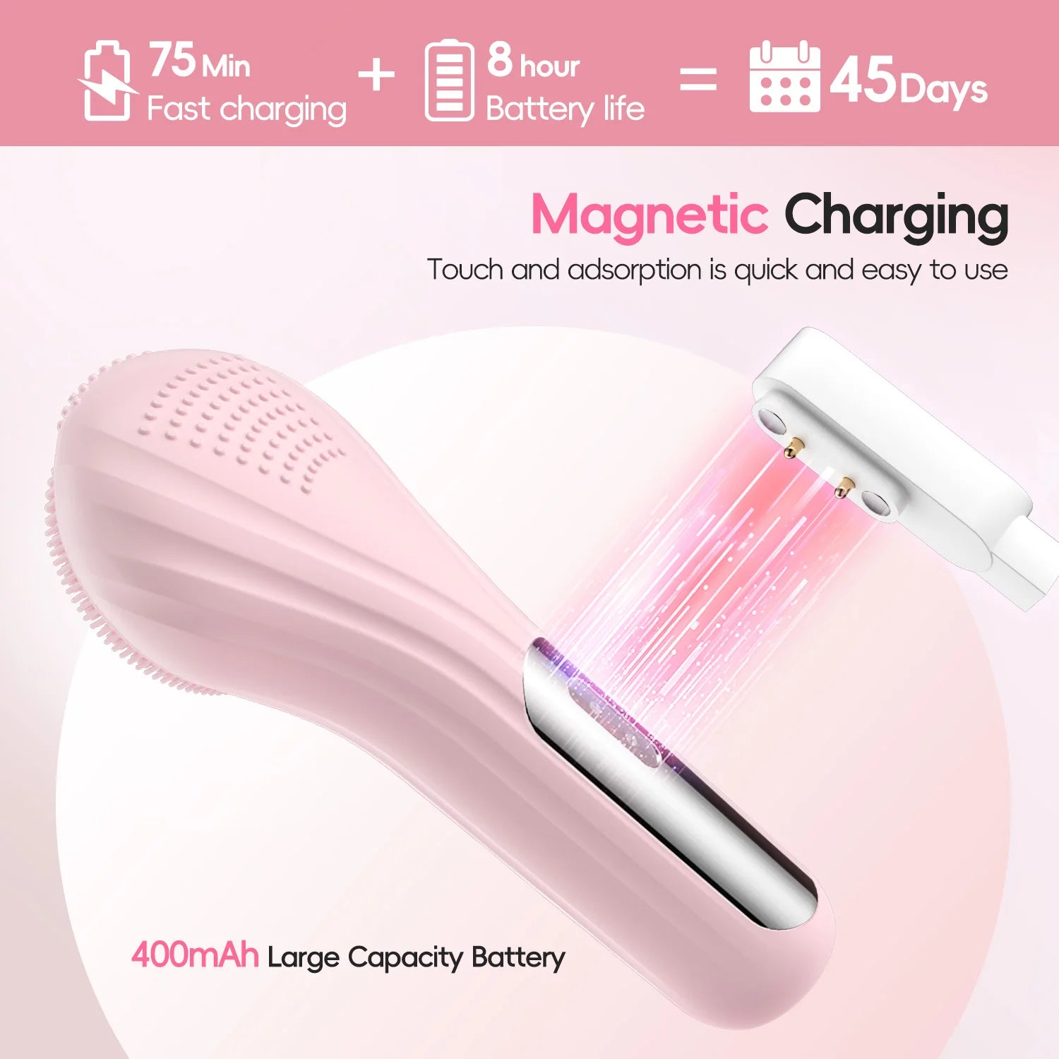 Upgrade your skincare routine today with the Silicone Electric Facial Cleansing Brush – your ultimate tool for deep cleansing, skin revitalization, and effortless beauty!